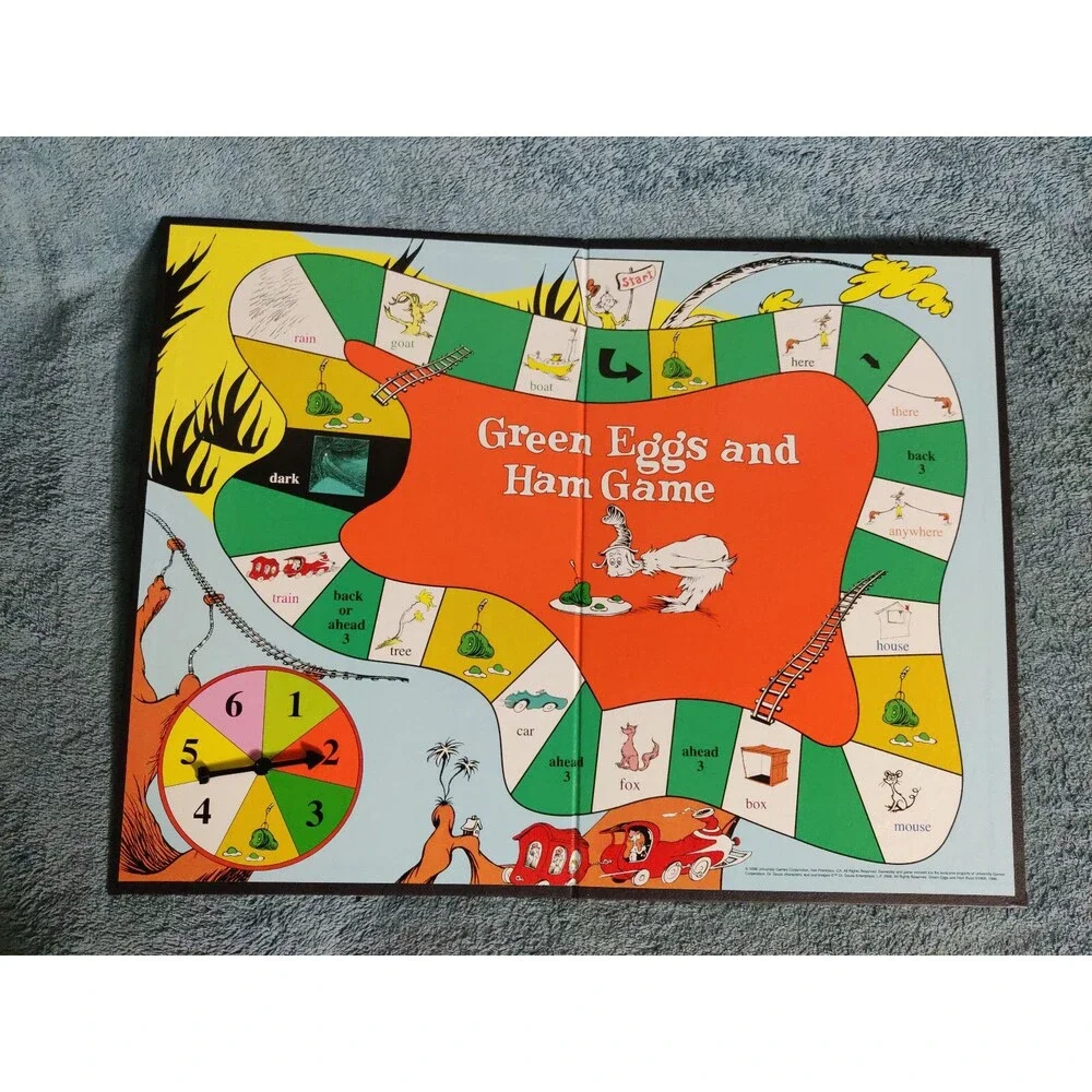 Dr. Seuss Green Eggs and Ham Board Game Vintage Complete